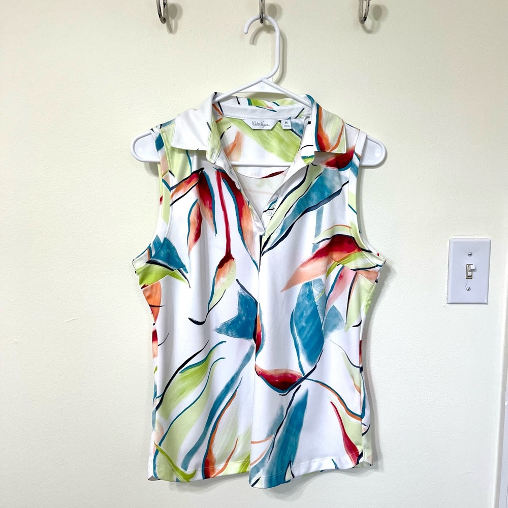 Walter Hagen Multi-Colored Sleeveless Top